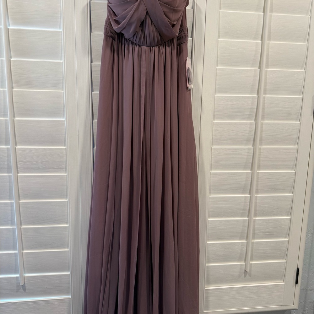 Elegant Mauve Evening Gown or Bridesmaid Dress